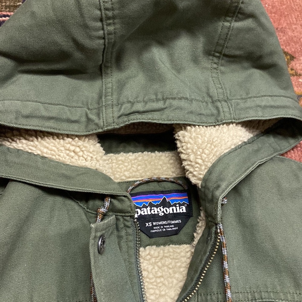 Patagonia Sherpa lined green jacket. Xs. - Picture 4 of 5